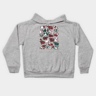 Berries and Cream Cows Kids Hoodie